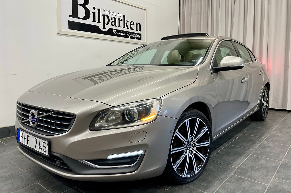 Volvo S60 D4 Summum Euro 6 181hk /TAKLUCKA/ GPS/ VÄRMARE