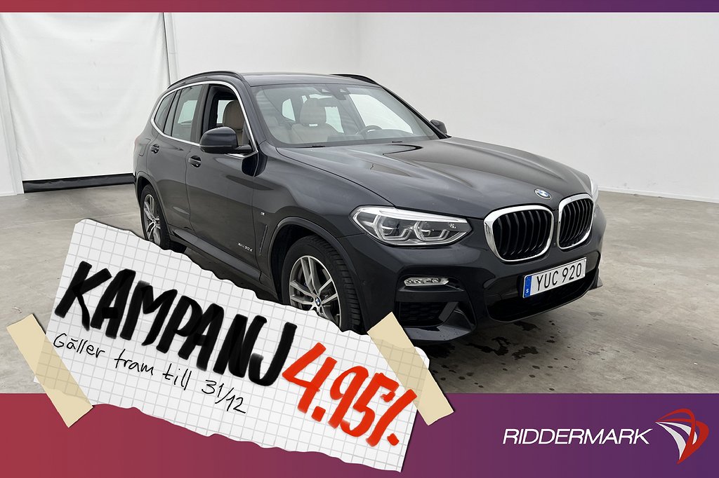 BMW X3 xDrive30d 265hk M Sport Pano H/K HUD 4,95% Ränta