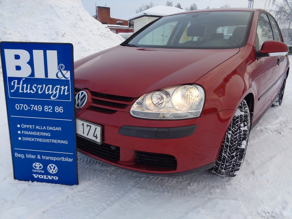 Volkswagen Golf 5D 1,6 END 11800 MIL/FÅ ÄG/NYBES/FINANS/INBYTE/NY KAMREM