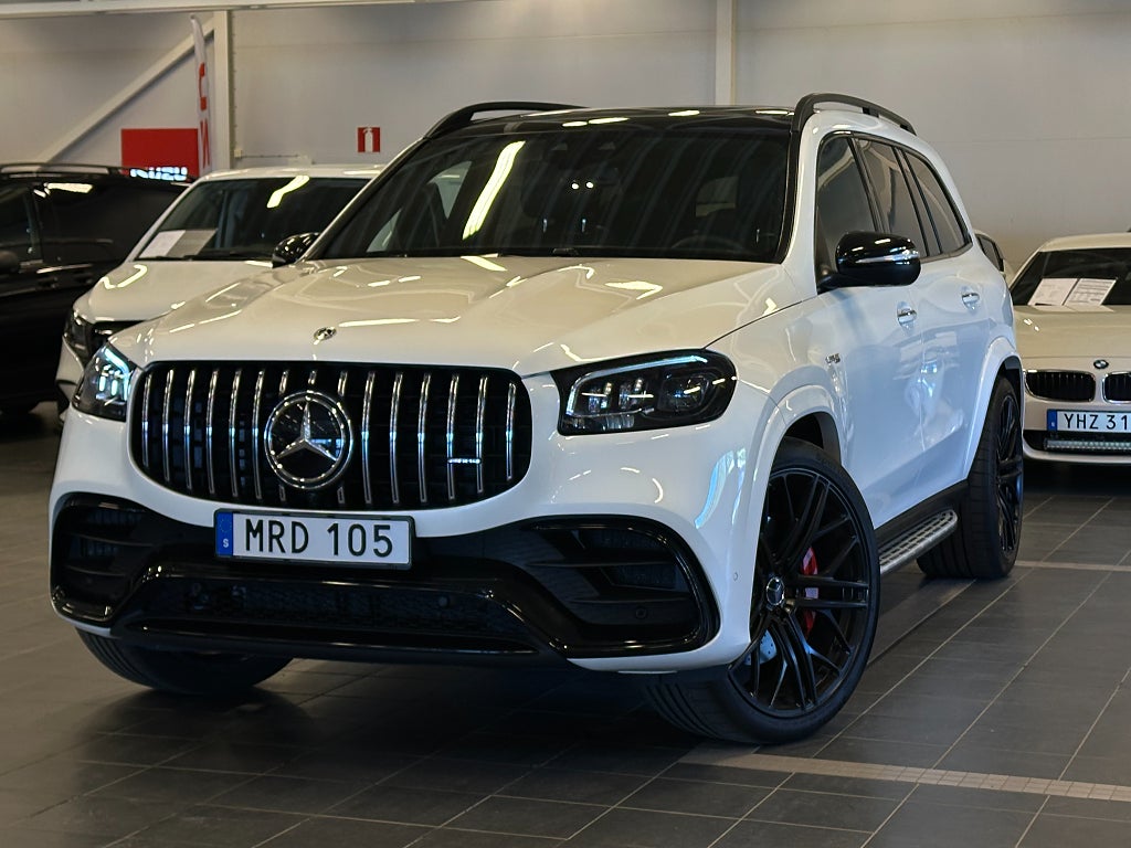 Mercedes-Benz GLS AMG 63 4MATIC+, parkeringsvärmare,  24" hjul,  MOMS