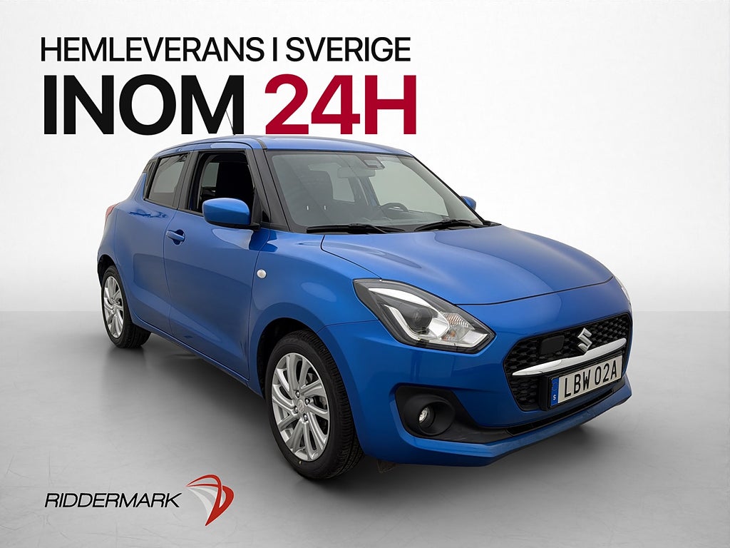 Suzuki Swift 1.2 83hk Kamera Adaptiv-Fart CarPlay