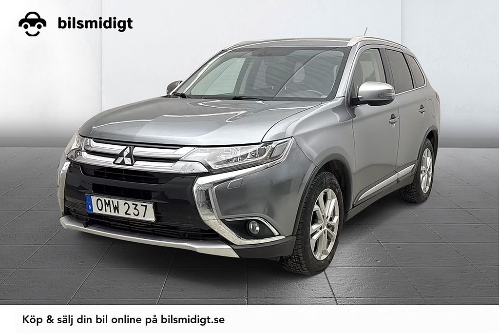Mitsubishi Outlander 2.2 Di-D 4WD Aut Business 7-sits Drag Läder Kamera Keyless