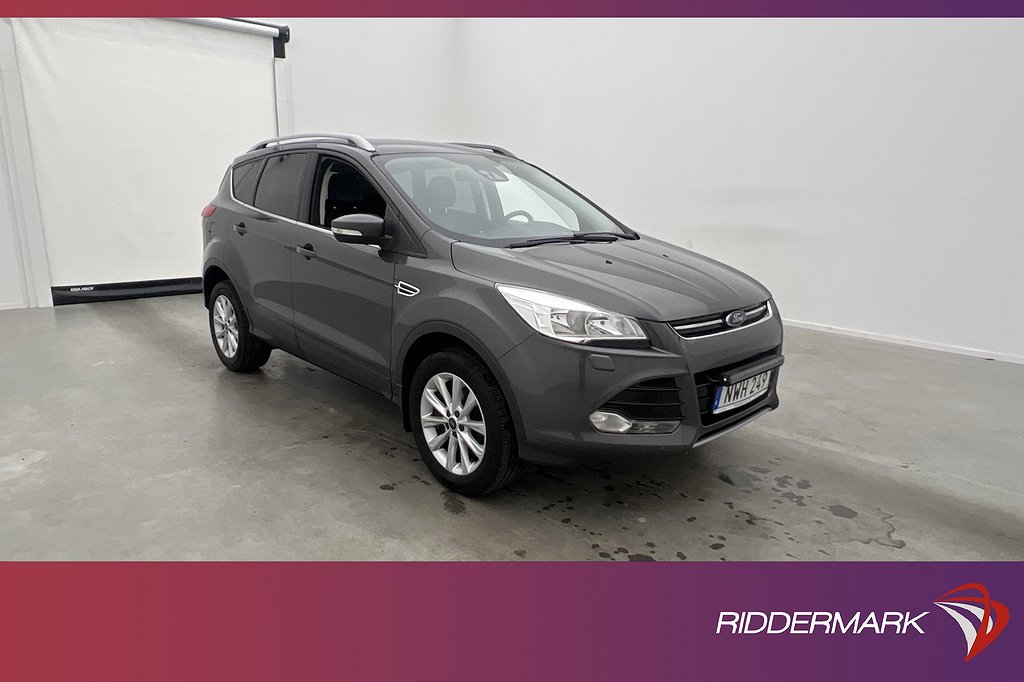 Ford Kuga EcoBoost 150hk Titanium Halvskinn Sensorer Drag