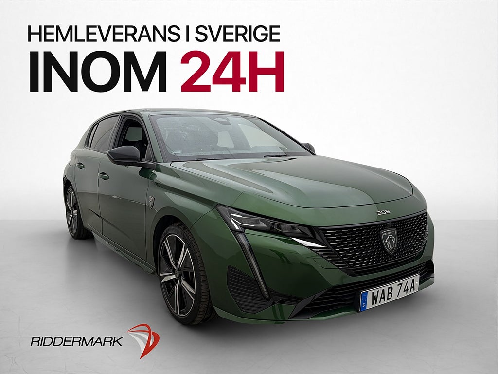 Peugeot 308 Plug-In Hybrid 224hk GT Kamera Navi Halvskinn