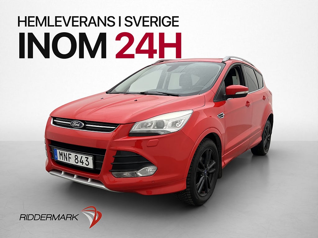 Ford Kuga AWD 163hk Titanium X P-Sensorer Halvskinn Dragkrok