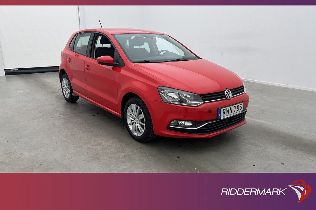 Volkswagen Polo 1.2 TSI 90hk M/K-Värmare Låg-skatt 0,47l/Mil