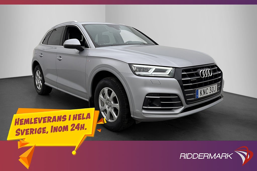Audi Q5 S-line 55 TFSI e Q 367hk Rattvärme Kamera Adaptiv