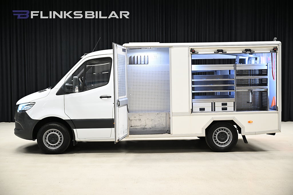 Mercedes-Benz Sprinter 316 Servicebil|Solceller|Aluca-Inredning|Uppvärmt-Skåp