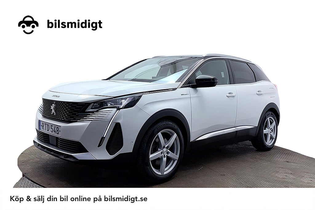 Peugeot 3008 HYBRID4 GT Drag Cockpit Kamera Värmare Stolminne 300hk