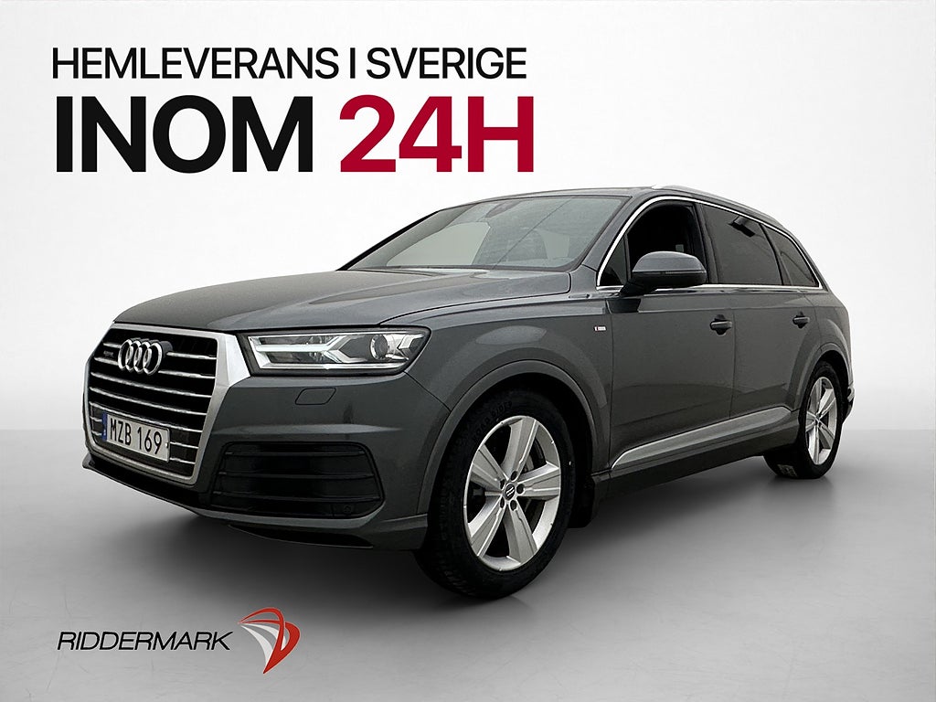 Audi Q7 S Line 272hk V6 Quattro Värmare Kamera Dragkrok BOSE
