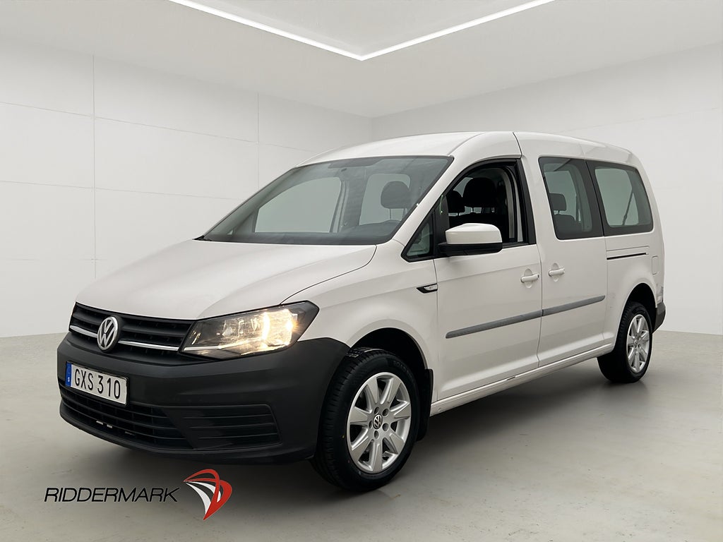 Volkswagen Caddy Maxi Life 5-Sits Dragkrok Farthållare Moms
