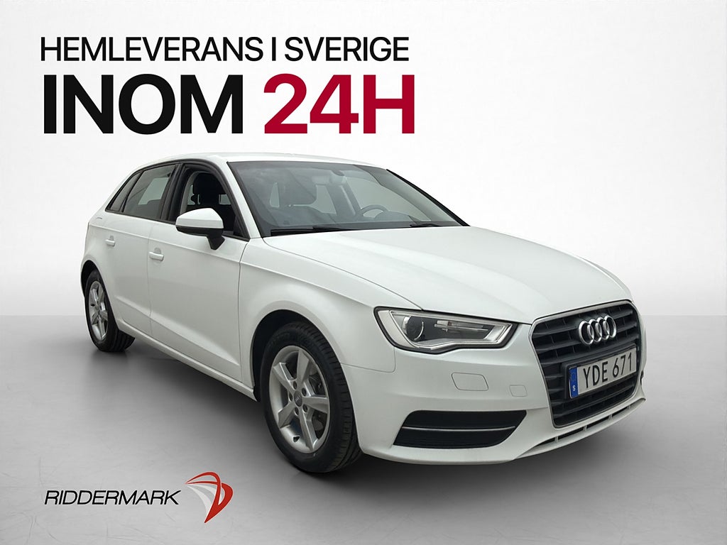 Audi A3 Sportback TFSI 110hk Attraction Två-Bruk P-Sensorer