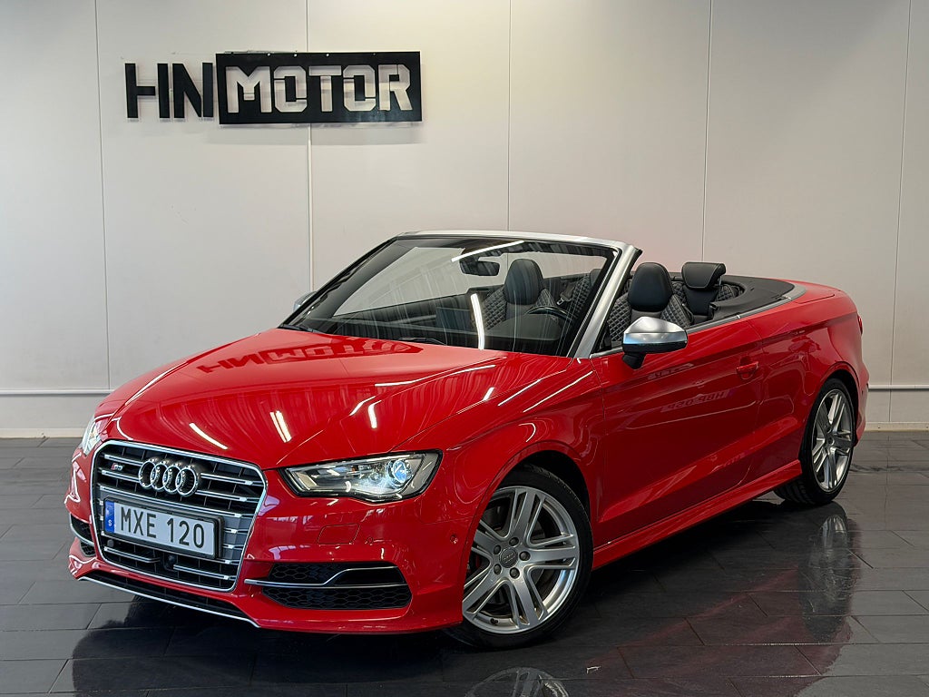 Audi S3 Cabriolet 2.0 Quattro 300hk |NAVI|BKam|NyServ|NyBess|