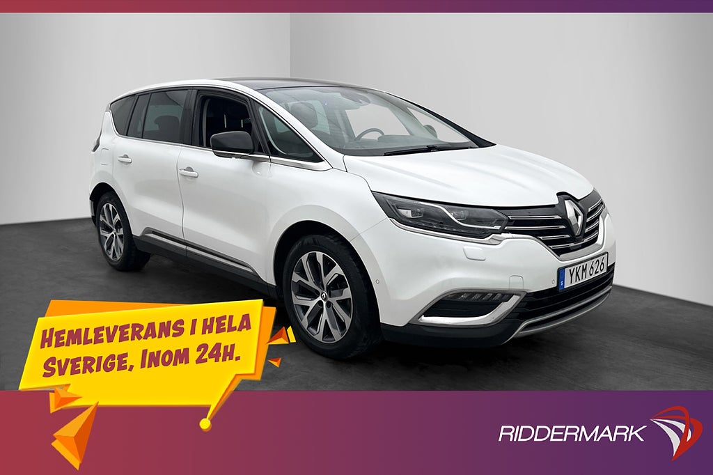 Renault Espace DCi 160hk ZEN 7-Sits Pano Navi Sensorer Drag
