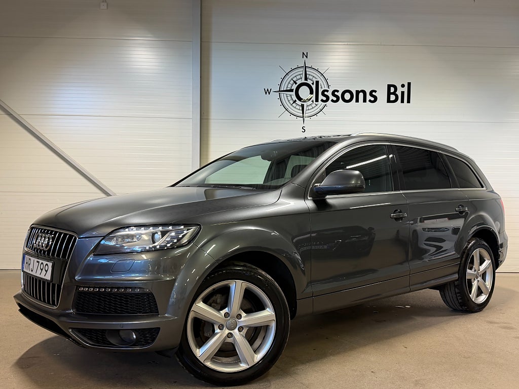 Audi Q7 3.0 TDI V6 S Line Aut Drag Värmare GPS B-kam 7-sits