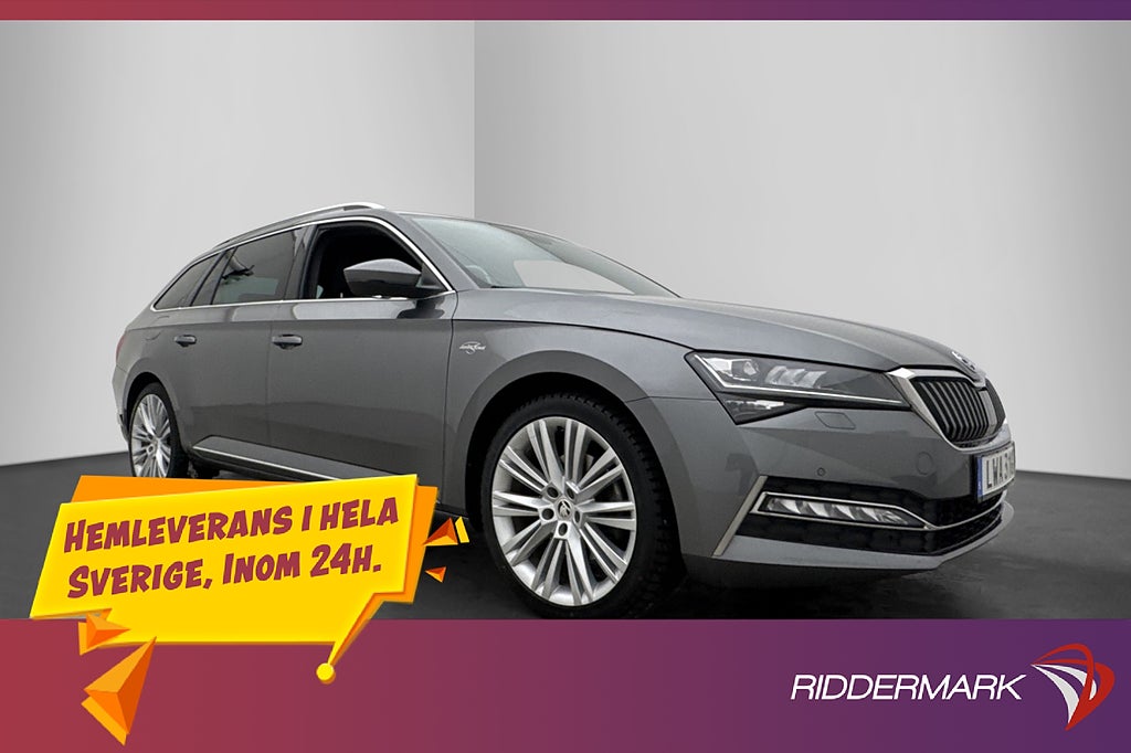 Skoda Superb 200hk 4x4 L&K Cockpit Värmare Kamera Drag MOMS