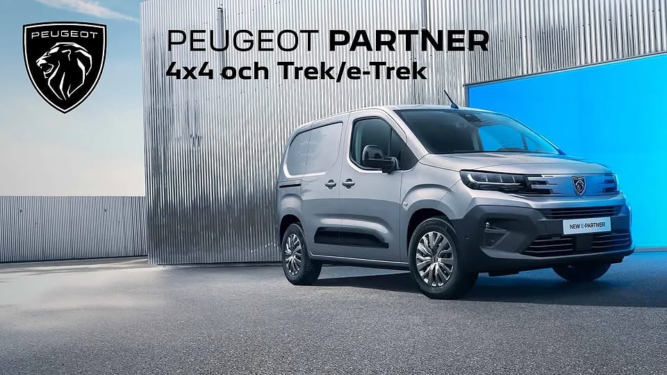 Peugeot Partner PLUS L1 130 hk AUTOMAT 4x4 - FRÅN 419.900:-