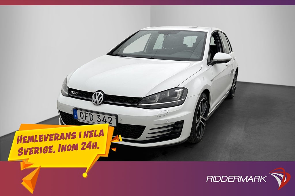 Volkswagen Golf GTD 184hk D-Värme Kamera Sportsolar Dragkrok