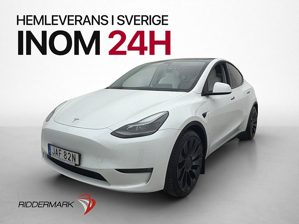 Tesla Model Y Performance 534hk Värmepump Rattvärme Navi