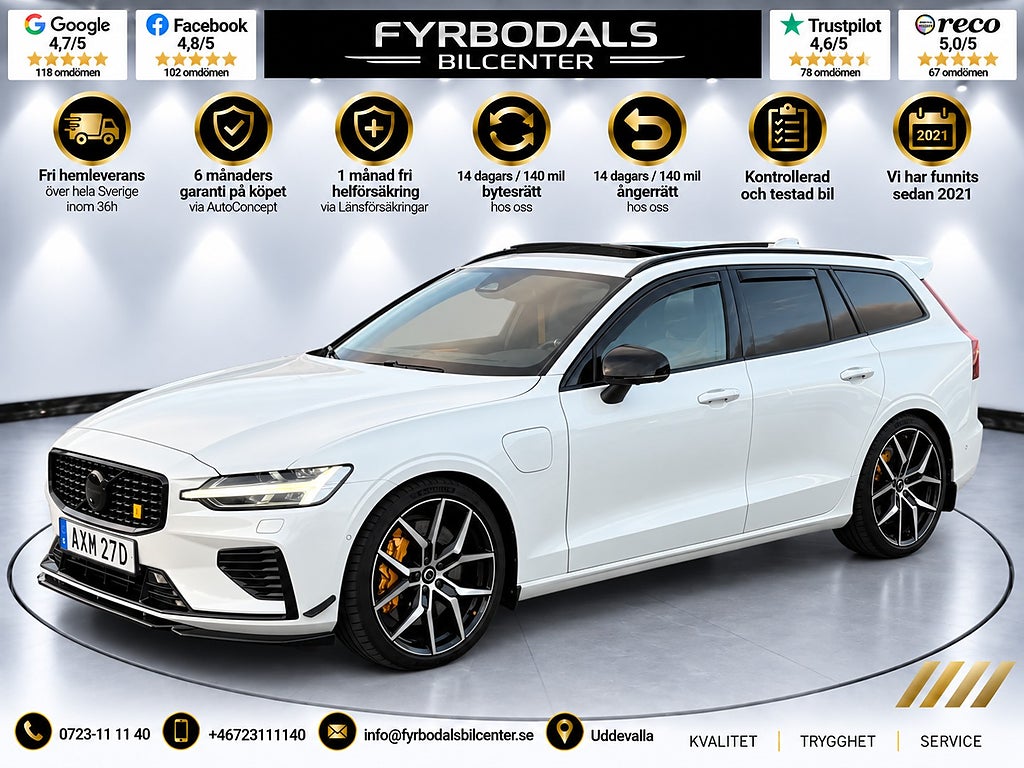 Volvo V60 T8 AWD 456hk Polestar Engineered Brembo Öhlins MOMS/VAT