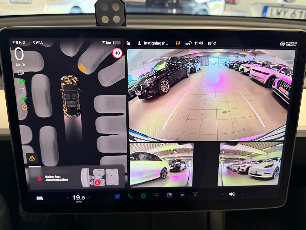 Tesla Model Y Performance 534 hk Adaptiv Farth 21" Panorama Helskinn bild 19