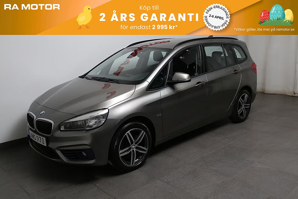 BMW 218 d Gran Tourer Sport line Aut Kamera Drag 7-Sits 2016