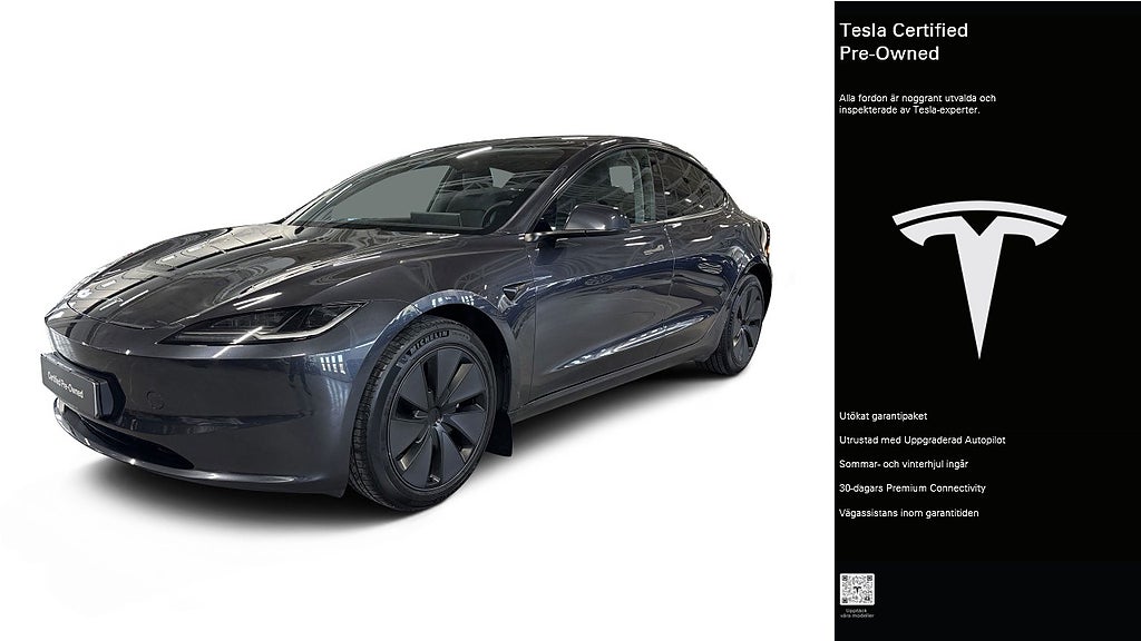 Tesla Model 3 Long Range AWD Certified Pre-Owned 3,84% ränta