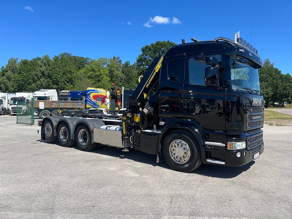 Scania R490 8x4*4 Tridem Kranväxlare, Palfinger 27002 Kran
