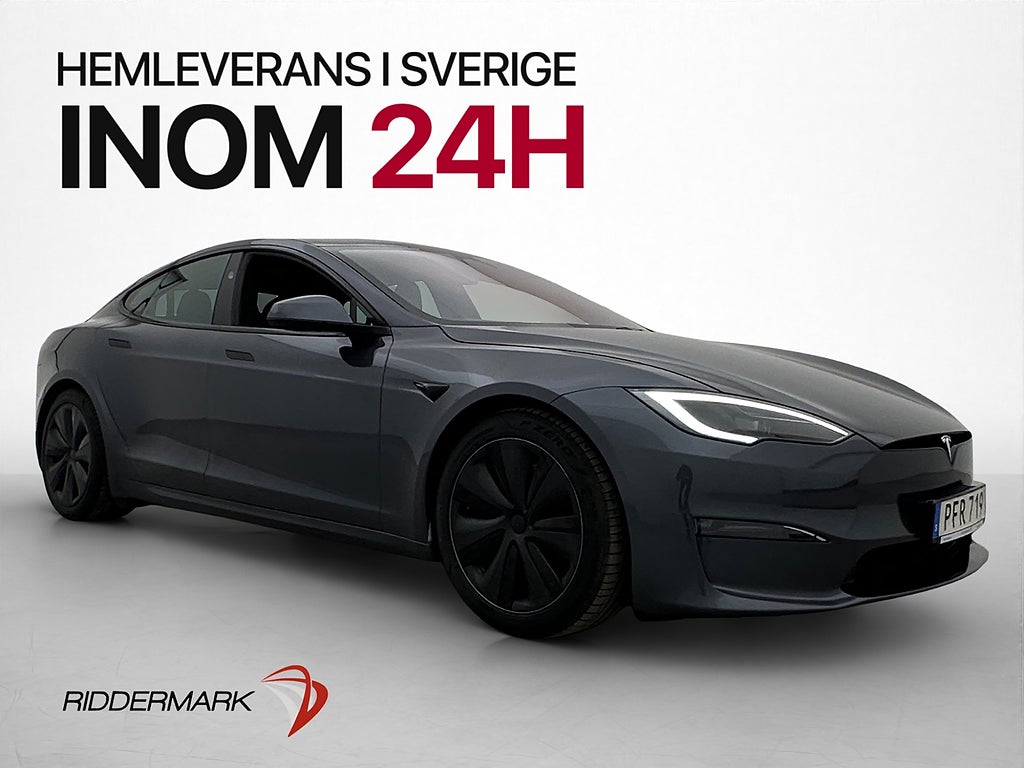 Tesla Model S Long Range Luftfjädring Yoke Autopilot MOMS