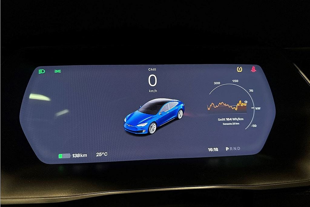 Tesla Model S 100D, Autopilot, luftfjädring, Vit läder, fr 2,95%