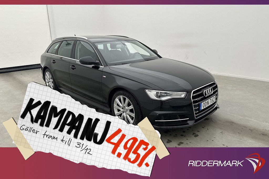 Audi A6 2.0 TDI Quattro S-Line Bluetooth 4,95% Ränta