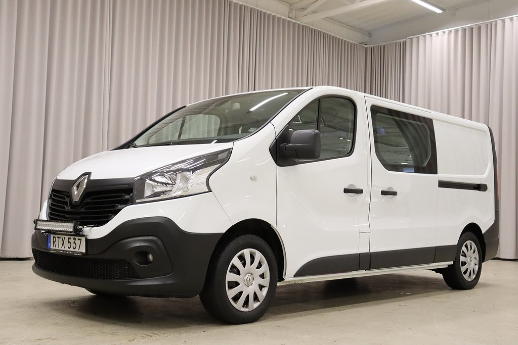 Renault trafic dCi 125HK Dubbelhytt 6-Sits Drag Värmare Moms