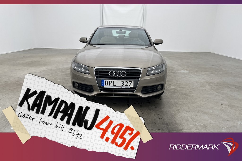 Audi A4 Sedan 1.8 TFSI 160hk P 4,95% Ränta