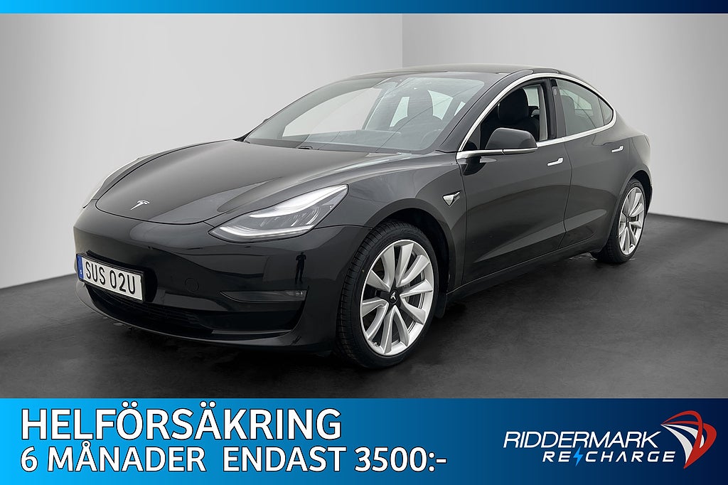 Tesla Model 3 Long Range AWD Autopilot Dragkrok Sv.Såld MOMS