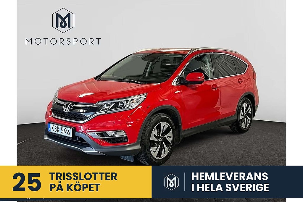 Honda CR-V 1.6 i-DTEC Dragkrok Värmare Navigation Backkamera