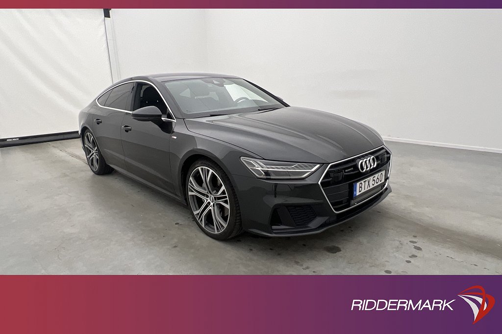 Audi A7 50 TDI Q S-Line B&O Cockpit Matrix 360° Navi Värmare