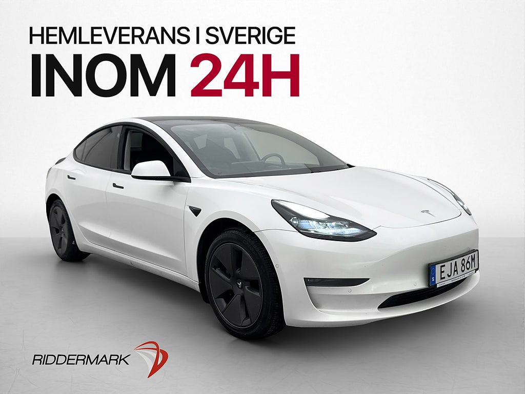 Tesla Model 3 Long Range AWD Dragkrok Autopilot Svensksåld
