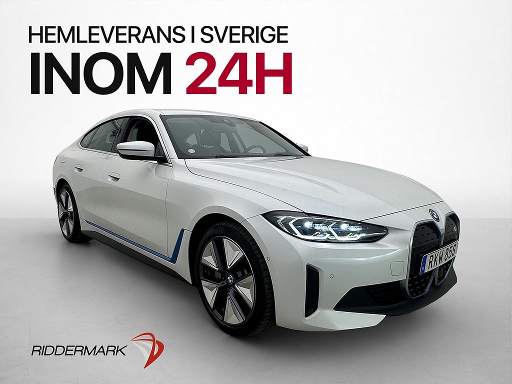 BMW i4 eDrive40 Gran Coupé 83.9 kWh Dragkrok 360° kamera