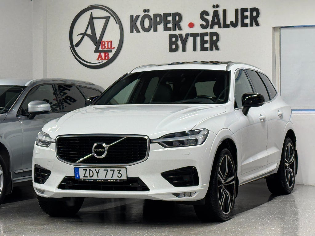 Volvo XC60 D5 AWD G-tronic R-Design PANO GPS KAMERA DRAG SKINN KLEDSÄL