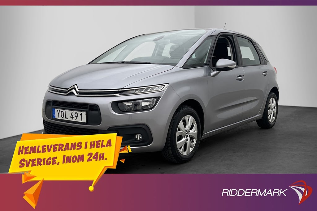 Citroën C4 SpaceTourer 1.2 e-THP 130hk Sensorer Farthållare