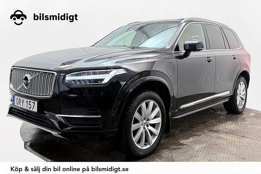 Volvo XC90 T8 TwEn Inscription 7sits Drag Orrefors Läder HUD BLIS 407hk