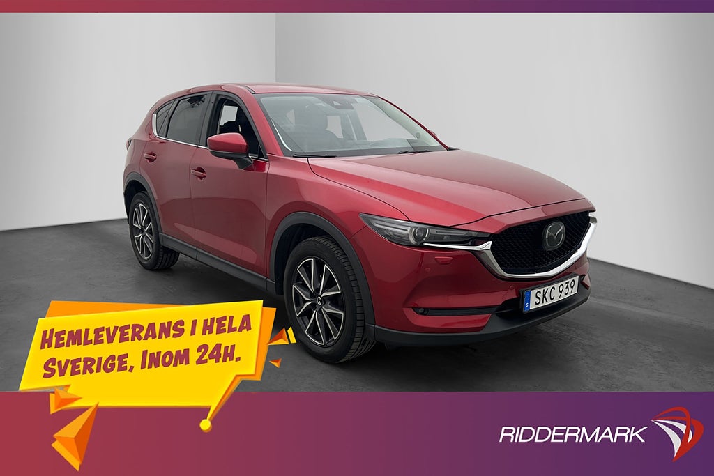Mazda CX-5 2.2 AWD 175hk Optimum B-Kam HuD Skinn BLIS  Navi