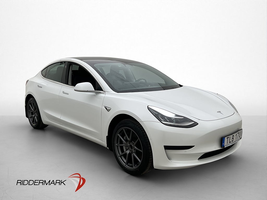 Tesla Model 3 Standard Range Plus 1 Brukare AP Drag Sv-Såld