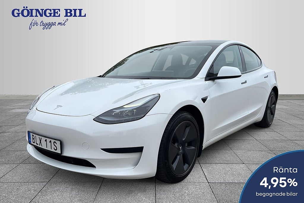 Tesla Model 3 Standard Range 283hk RWD Kamera/ Navi/ Glastak