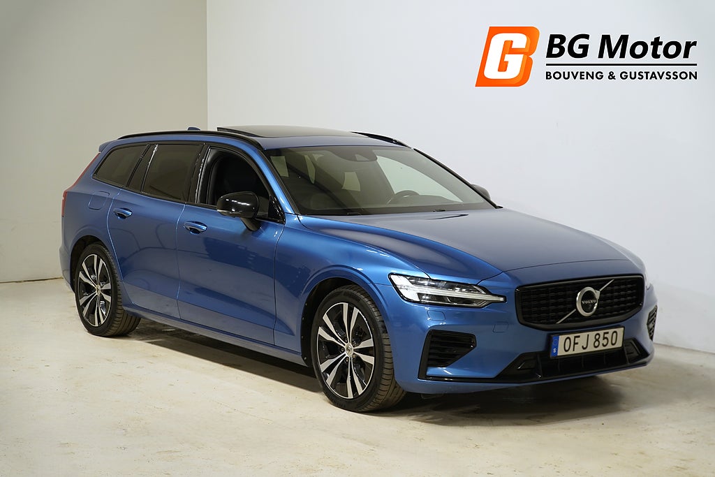 Volvo V60 Recharge T6 340HK AWD R-Design Pano/H&K/360/HuD/Elstol