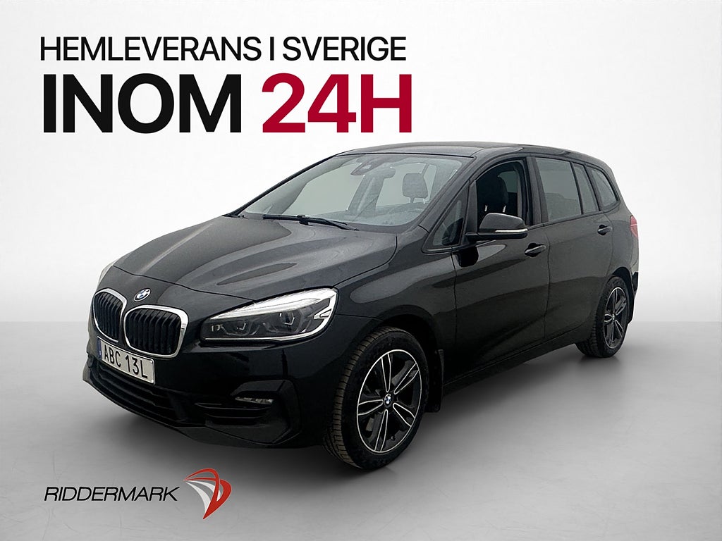 BMW 218 d Gran Tourer Sport line 7-Sit Kamera Rattvärme Drag