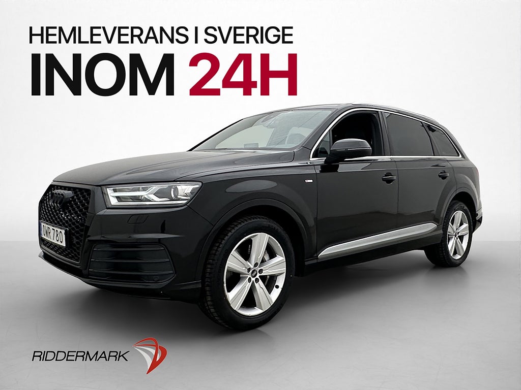 Audi Q7 3.0 TDI S Line 7 Sits Cockpit 0,59l/mil Drag ISOFIX