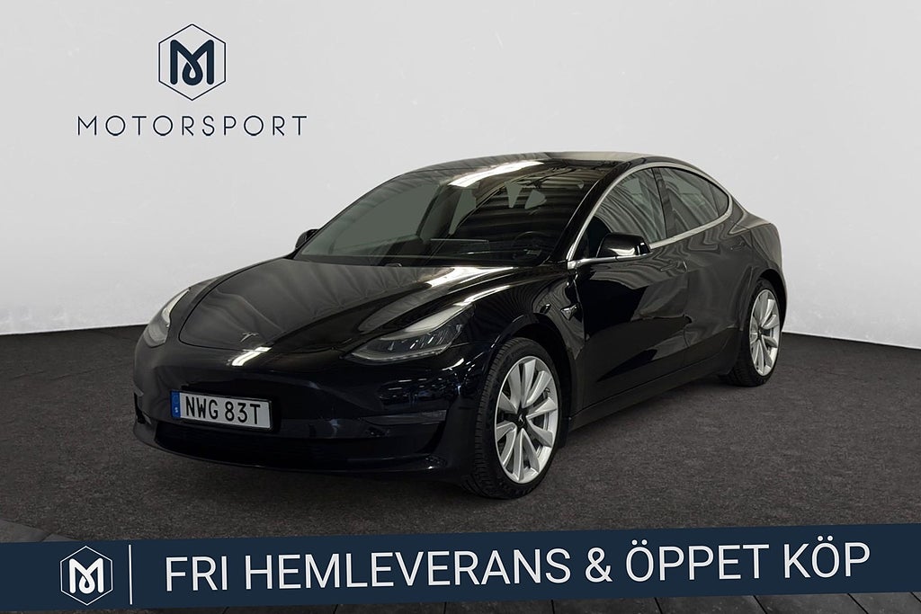 Tesla Model 3 Long Range AWD 440hk Autopilot Navi Panorama Drag