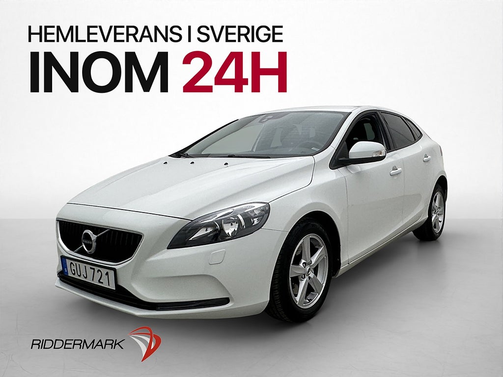 Volvo V40 T2 122hk Kinetic P-Sensorer Värmare Farthållare