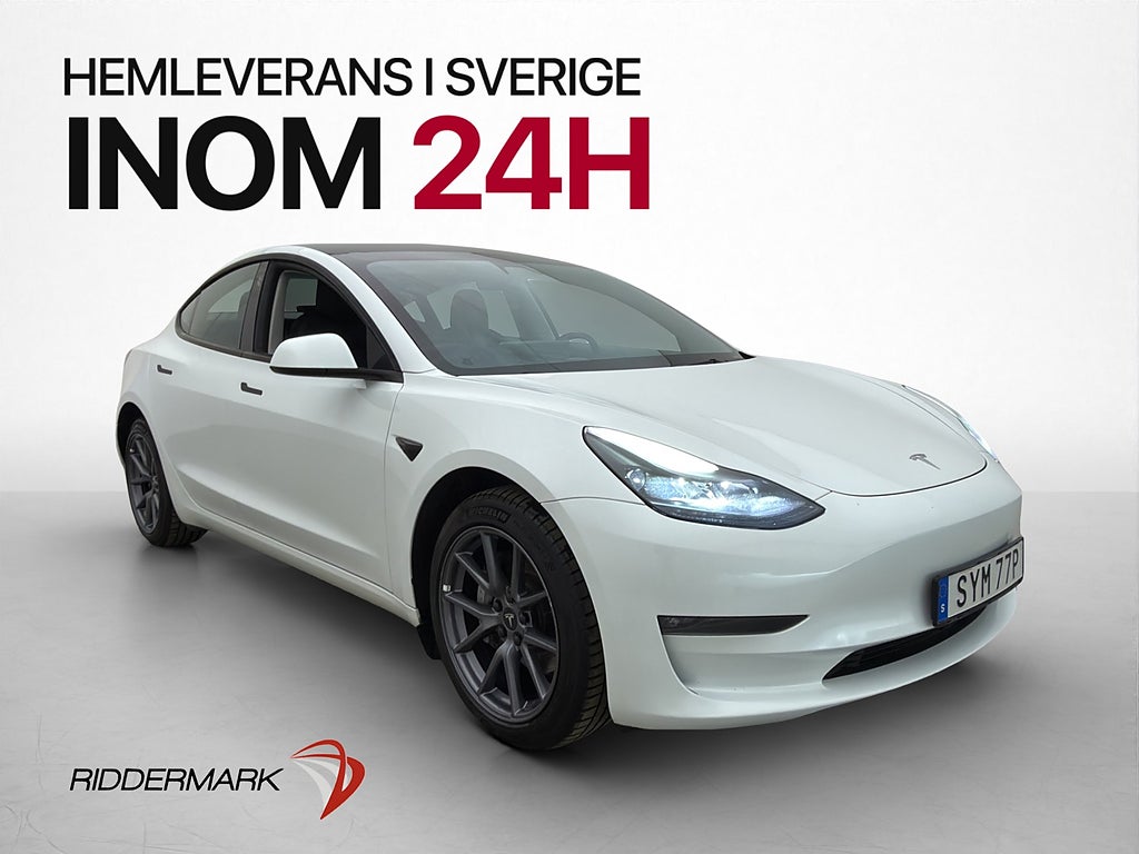 Tesla Model 3 Long Range 283hk Pano AP Svensksåld MOMS